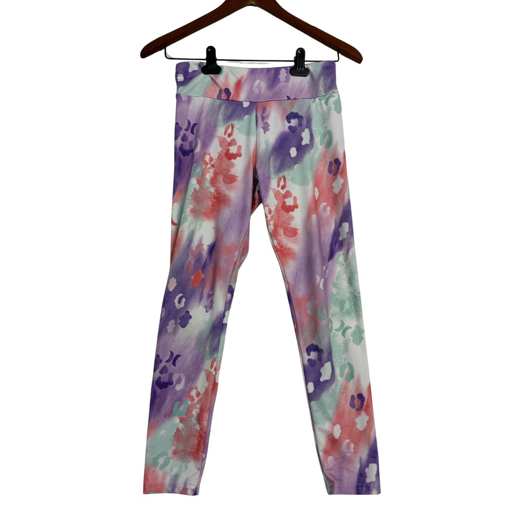 Hurley Girls Leggings Size L 12-13 Multicolor Stretch Athletic Pants
